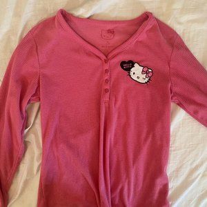 Hello Kitty Long Sleeve Pajama Shirt